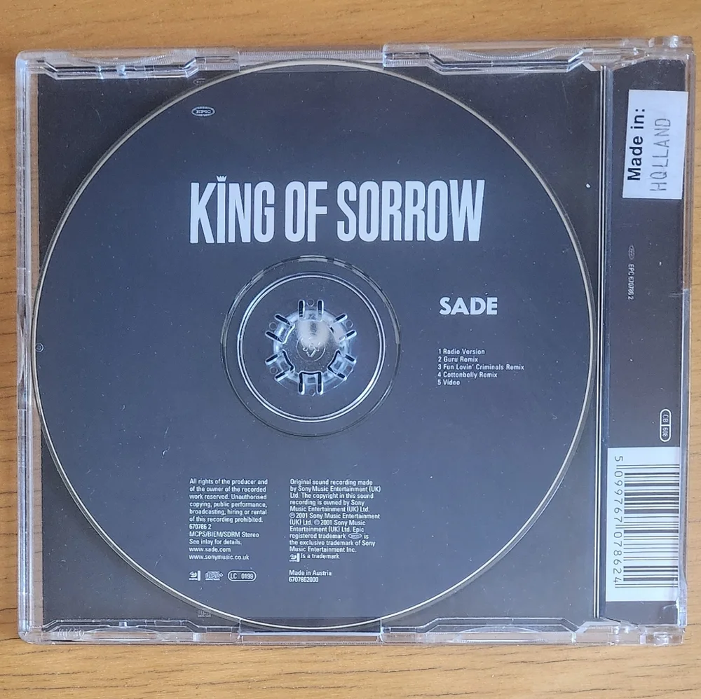 Sade "King Of Sorrow", "Lovers Live" - CDs (Lot of 2)  - Picture 3 of 8